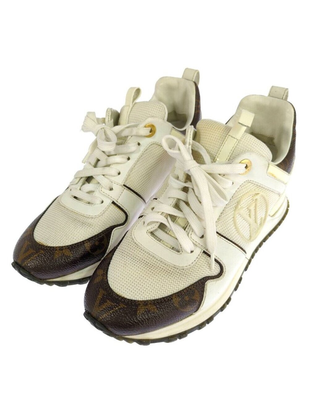 Louis Vuitton Monogram Teller Line Sneakers 37 White